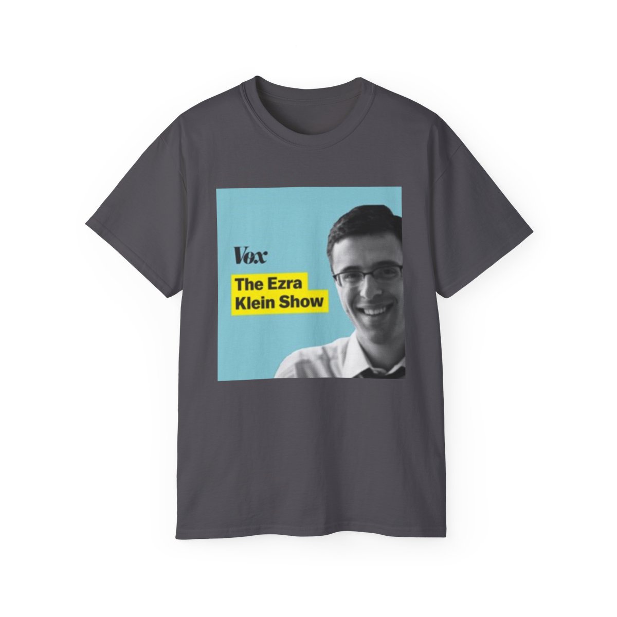 The Ezra Klein Show T-Shirt | Vox podcast logo tee - alternate angle 4, merchandise