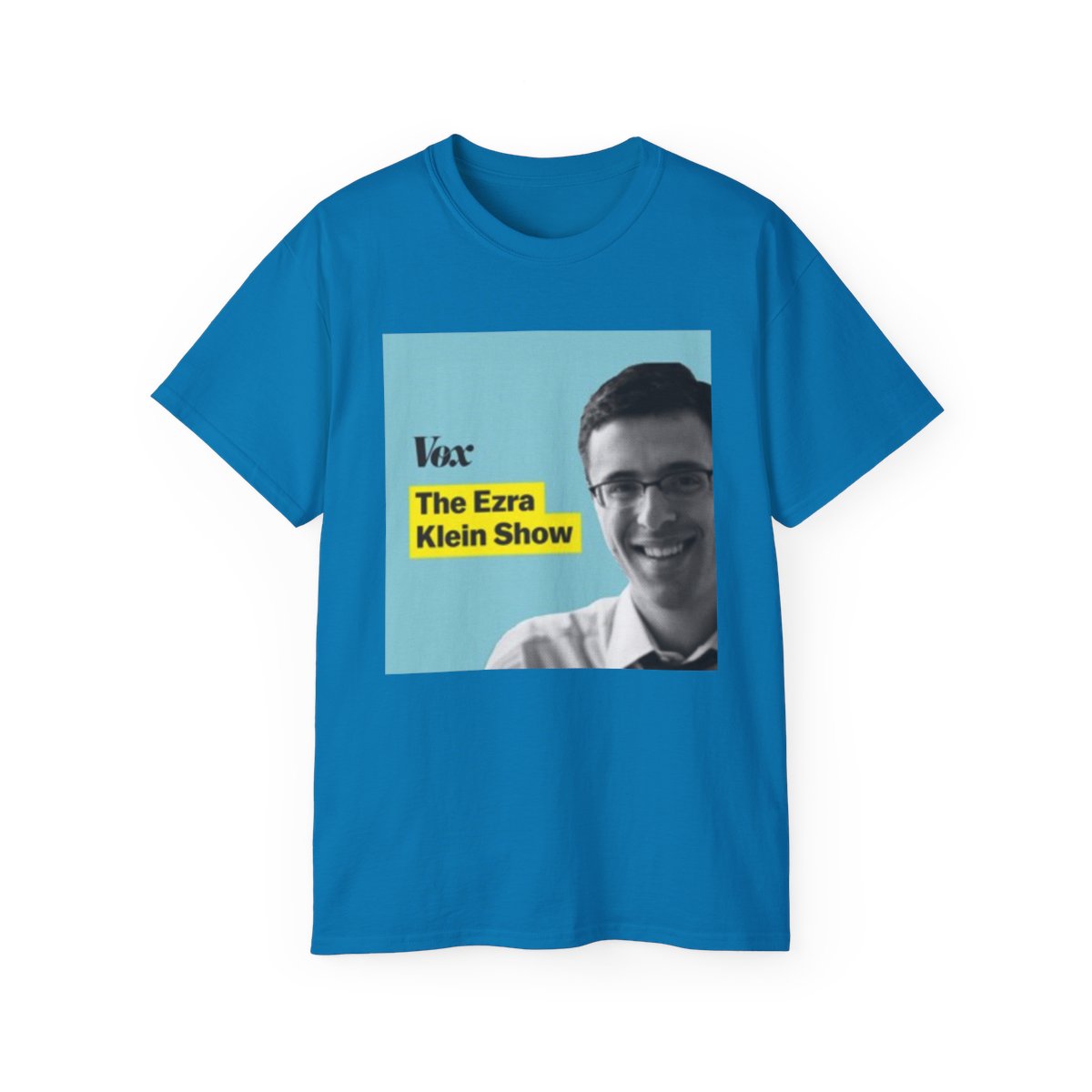 The Ezra Klein Show T-Shirt | Vox podcast logo tee - alternate angle 3, merchandise