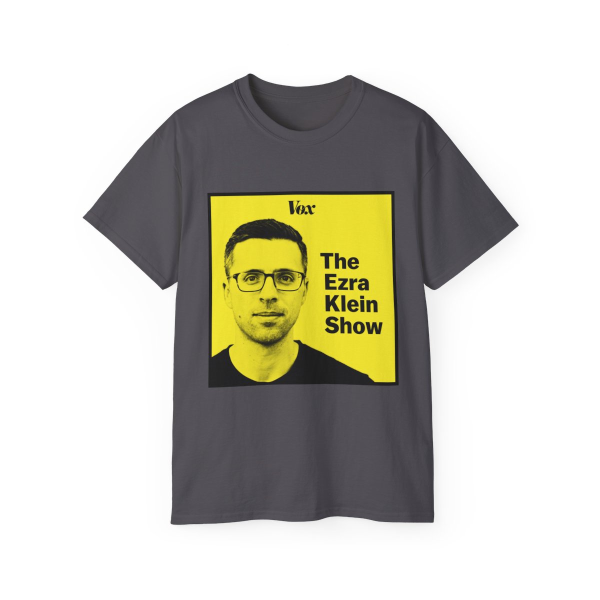 The Ezra Klein Show T-Shirt | Yellow Podcast Portrait Tee - alternate angle 3, merchandise