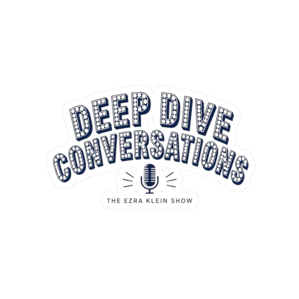 The Ezra Klein Show "Deep Dive Conversations" Sticker - alternate angle 1, merchandise