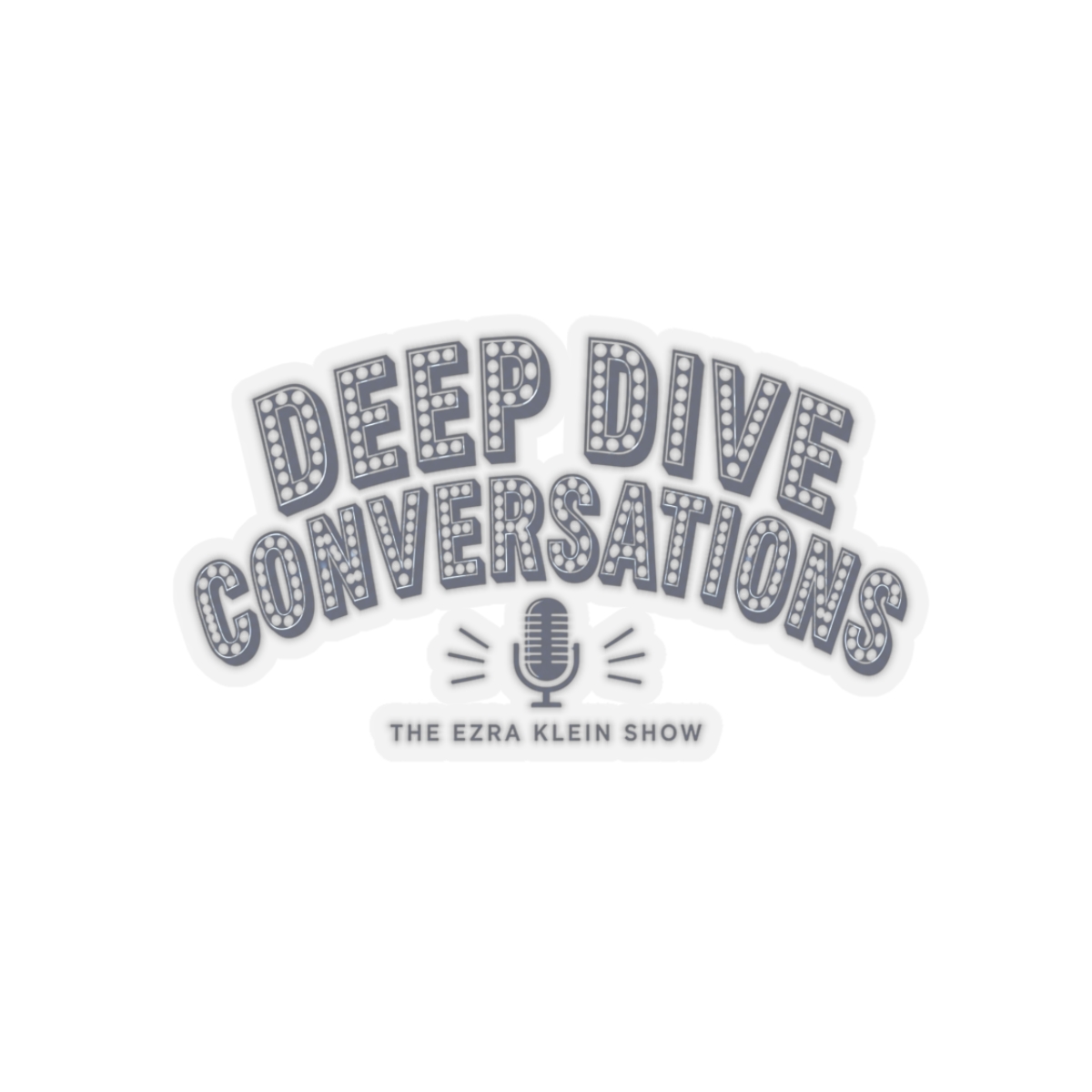 The Ezra Klein Show "Deep Dive Conversations" Sticker - alternate angle 4, merchandise