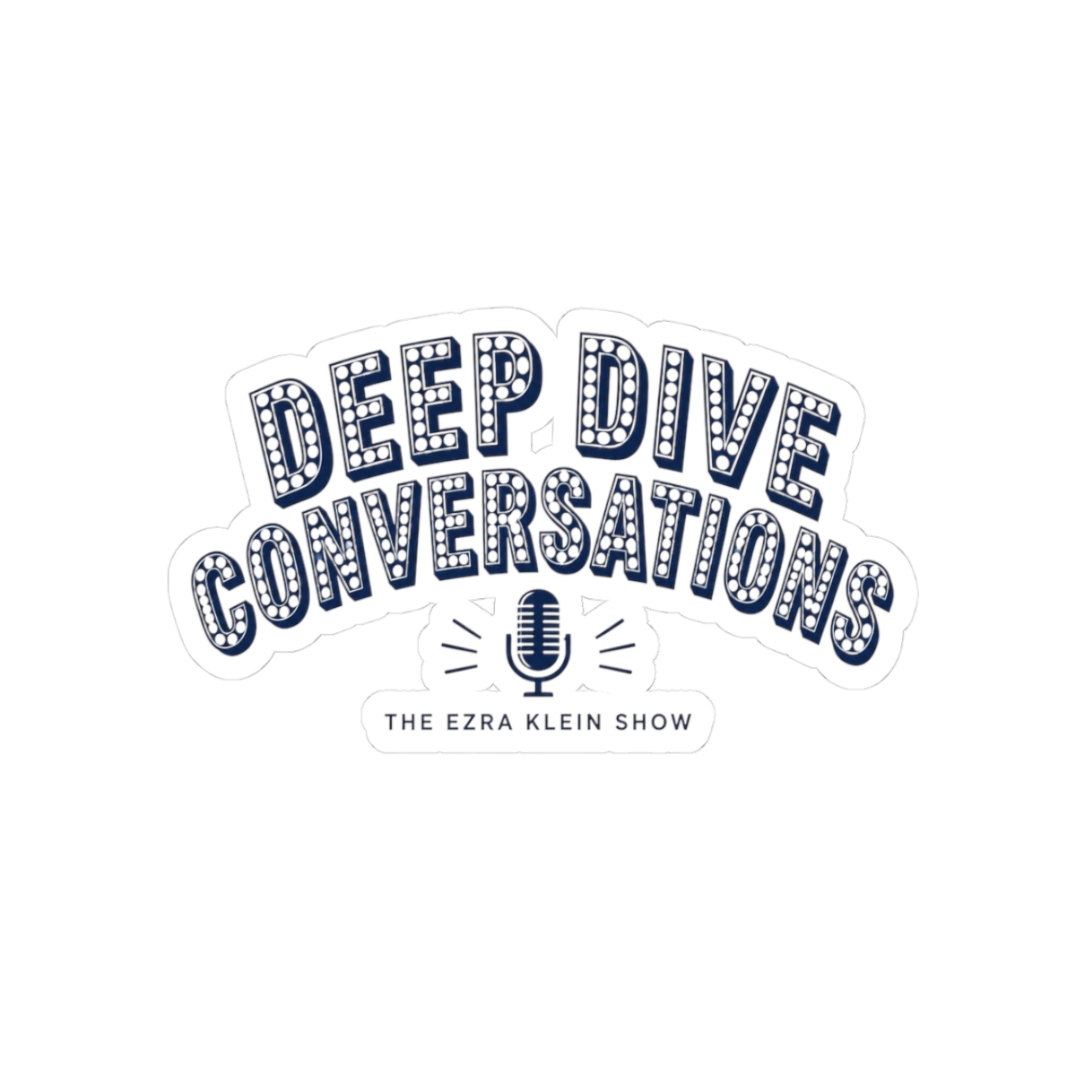 The Ezra Klein Show "Deep Dive Conversations" Sticker - alternate angle 3, merchandise