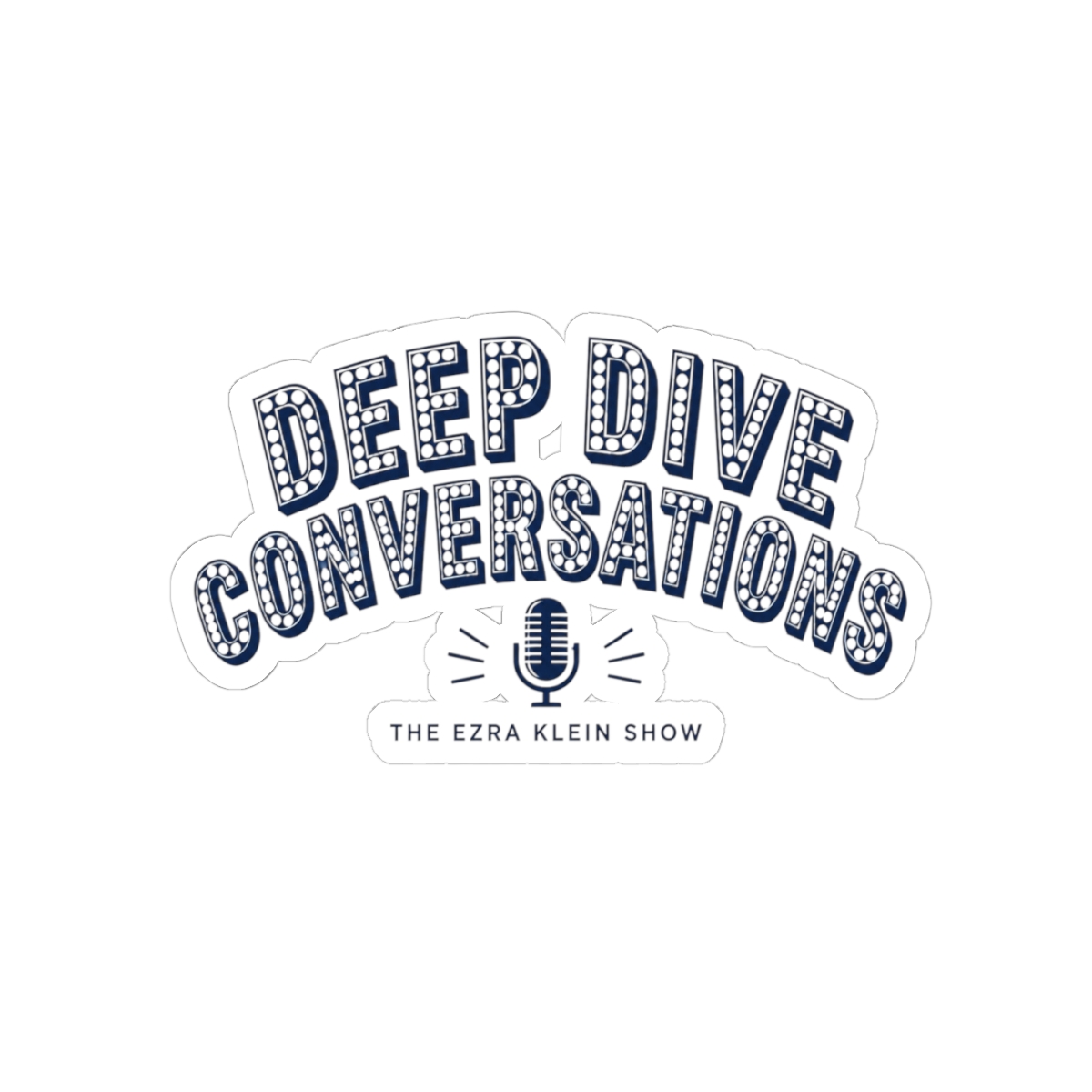 The Ezra Klein Show "Deep Dive Conversations" Sticker - alternate angle 5, merchandise