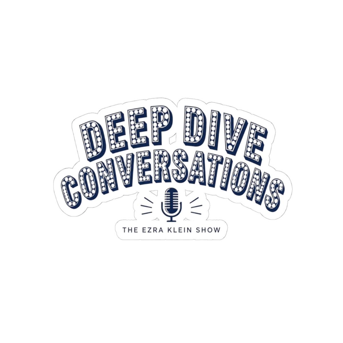 The Ezra Klein Show "Deep Dive Conversations" Sticker - Official Stickers merchandise