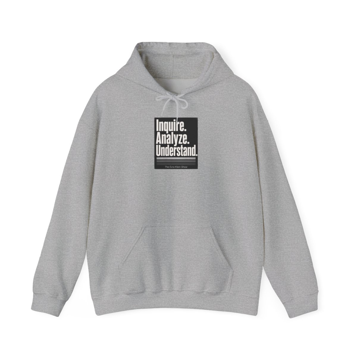 The Ezra Klein Show "Inquire. Analyze. Understand." Hoodie - alternate angle 5, merchandise