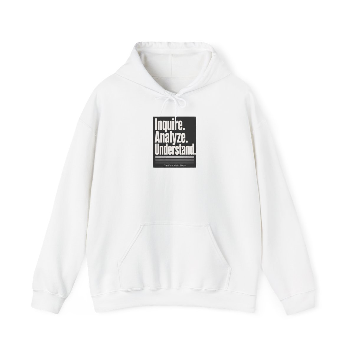 The Ezra Klein Show "Inquire. Analyze. Understand." Hoodie - alternate angle 4, merchandise