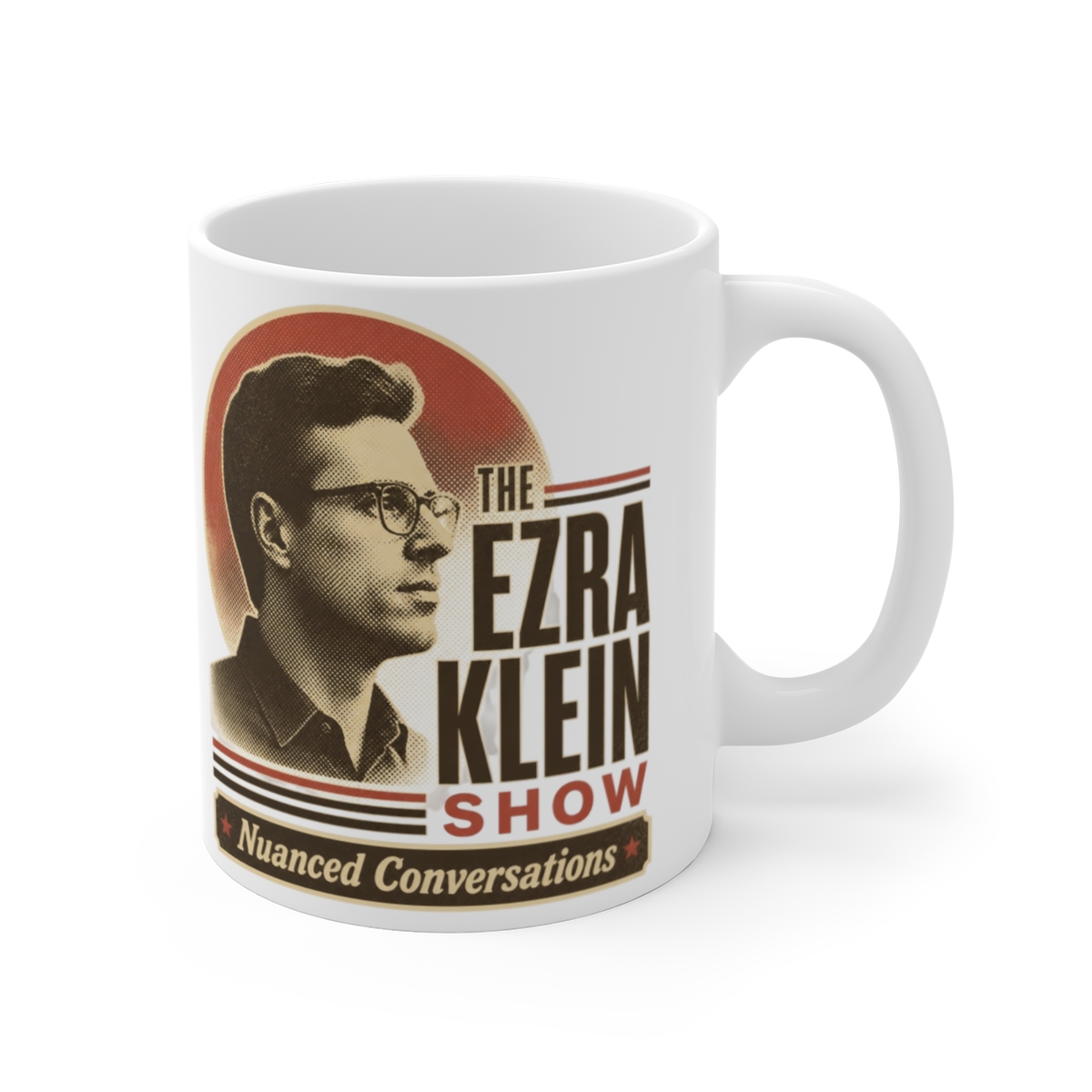 The Ezra Klein Show "Nuanced Conversations" White Mug
